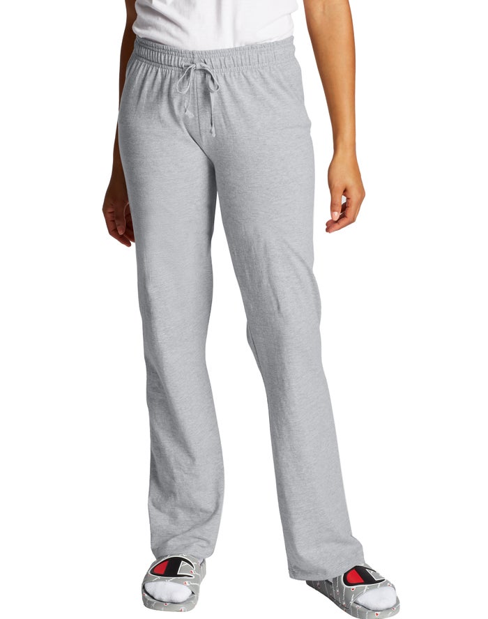 Champion Womens Pants NZ - Classic Jersey Grey ( 3641-ZIDOV )